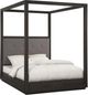 Modus Furniture Oxford Basalt Gray/Dolphin Full Upholstered Canopy Bed-0