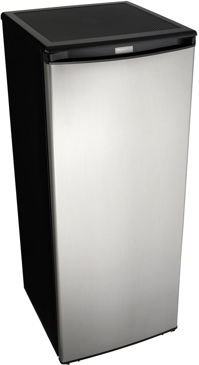 Danby® Designer 24" 8.5 Cu. Ft. Black with Stainless Steel Upright Freezer-3
