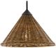 Currey & Company Basket Blacksmith/Natural Wall Sconce-3