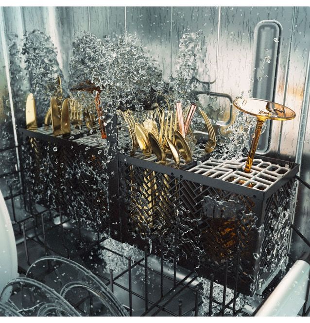Cafe™ 24" Modern Glass Top Control Built In Dishwasher-16