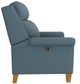 Best® Home Furnishings Customizable Prima Leather Power High Leg Recliner with Honey Birch Legs-2
