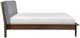 Homelegance® Astrid Gray/Walnut King Upholstered Panel Bed-3