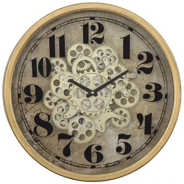 YHD Gold Wall Clock-0