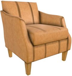 Best® Home Furnishings Customizable Ashelle Leather Chair with Honey Birch Legs