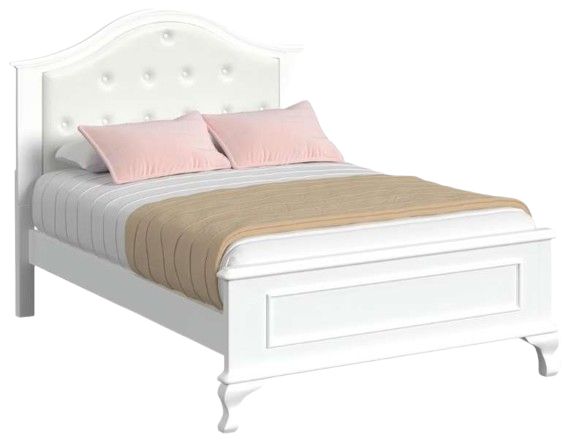 Elements International Jesse 4-Piece White Youth Full Panel Bedroom Set-1