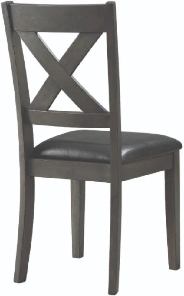 Elements International Alex Gray Dining Side Chair-3