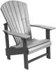 C.R. Plastic Generation Line Slate/Light Grey Upright Adirondack-0