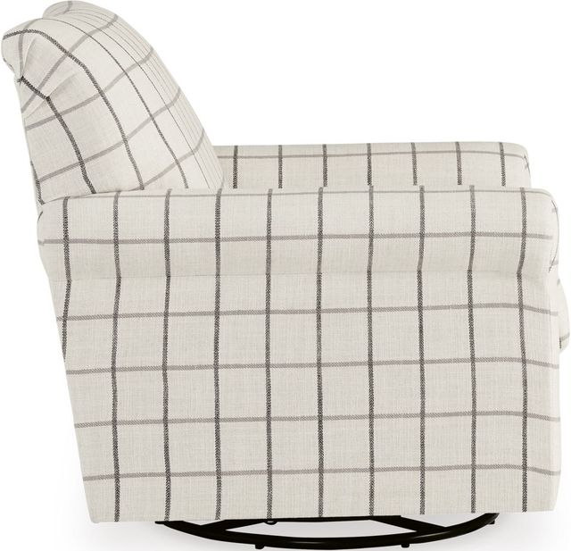 Benchcraft® Davinca Charcoal Swivel Glider Accent Chair-2