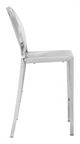Zuo® Eclipse Stainless Steel Set of 2 Counter Chairs-3