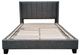 Mazin Furniture Clara Dark Grey Full Upholstered Platform Bed-1