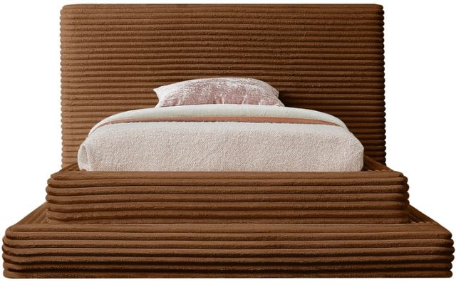 Meridian Furniture Drew Saddle Twin Upholstered Panel Bed-1