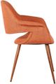 Armen Living Phoebe Orange/Walnut Dining Arm Chair-4