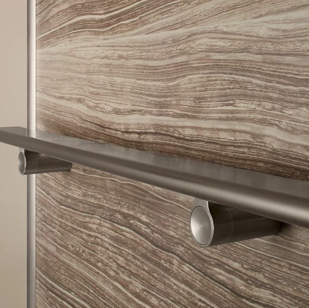 KOHLER® Choreograph® Bright Polished Silver 40" Shower Barre-2