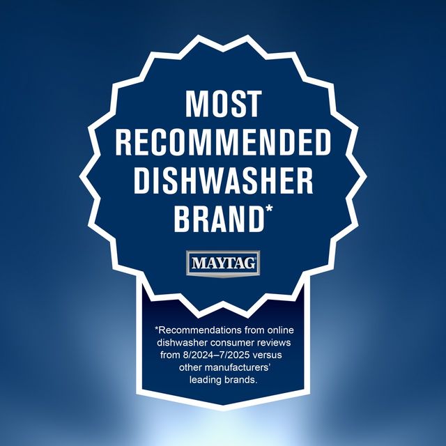 Maytag® 24" Fingerprint Resistant Stainless Steel Front Control Built In Dishwasher with PowerBlast® Cycle and Heated Dry-1