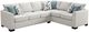 Coaster® Ashford 2-Piece Greige L-Shape Sleeper Sectional-0