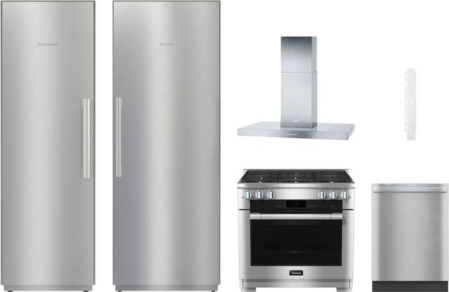 Miele 6 Piece Stainless Steel Dual Fuel Kitchen Package-0