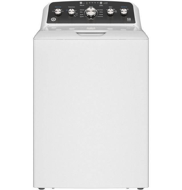 GE® 4.5 Cu. Ft White Agitator Top Load Washer with Stainless Steel Basket, Cold Plus and Wash Boost-0