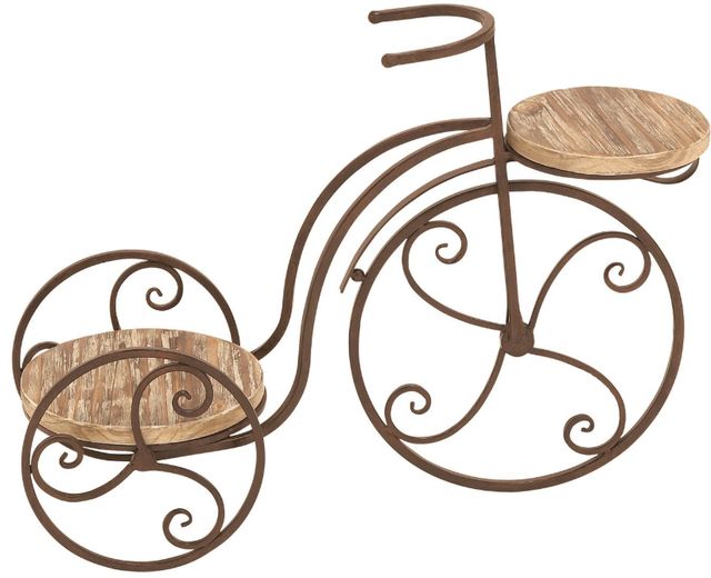 Deco Marche Brown 25" Bike Plantstand-0