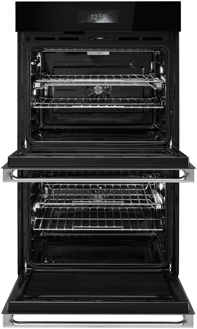 JennAir® NOIR™ 30" Stainless Steel Double Electric Wall Oven with MultiMode® True Convection System-1