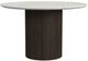 Elements International Sylvie 5-Piece Dark Brown/White Round Dining Set-2
