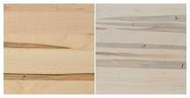 Country View Woodworking Customizable Ouray Live Edge Wormy Maple Top 96" Dining Table with Metal Base-3