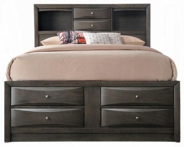 ACME Furniture Ireland Gray Queen Bookcase Bed-1