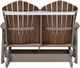 Nature's Best Furniture Customizable Adirondack Polyethylene Outdoor Double Glider with Cup-3