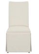 Fairfield® Customizable Entree Dining Concave Tall Back Skirted Dining Chair with Tobacco Legs-1
