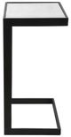 Uttermost® Windell Aged Black End Table with Mirrored Top-4