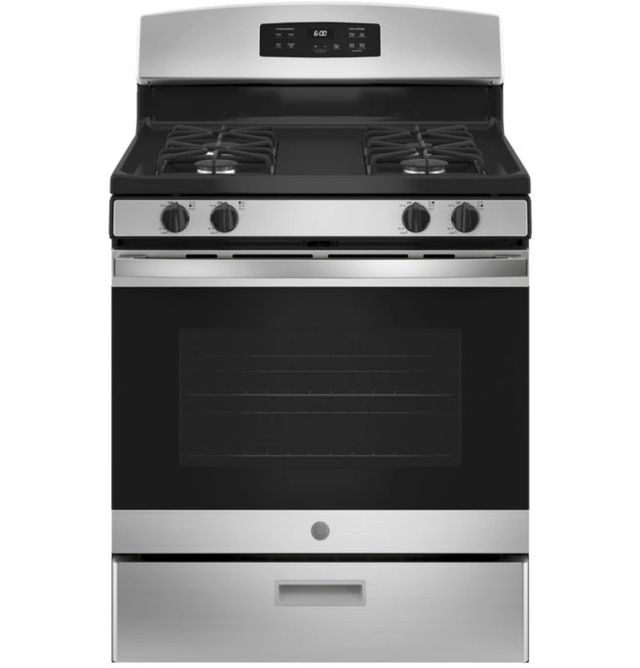 GE® 30" Stainless Steel Freestanding Gas Range-0