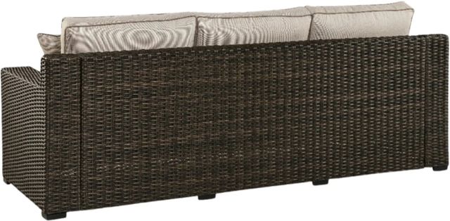 Signature Design by Ashley® Coastline Bay Brown Outdoor Sofa with Chaise-2