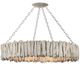 Currey & Company Driftwood Whitewash Ring Chandelier-0