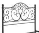 Bernards Ellis Black King Scroll Metal Bed-2