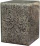 A & B Home Gray Square Stool-1