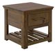 International Furniture Direct Walnut Brown 23" End Table-0