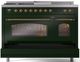 Ilve® Nostalgie II Series 48" Emerald Green Pro Style Dual Fuel Range-4