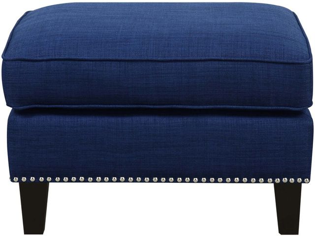 Elements International Erica Heirloom Blue Ottoman-1