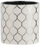 A & B Home White/Silver Ogee Planter-0