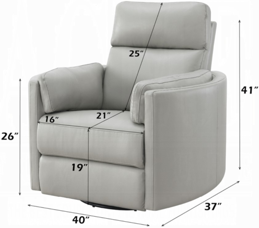 Acme Furniture Sagen Swivel Glider Recliner - Thumbnail 5