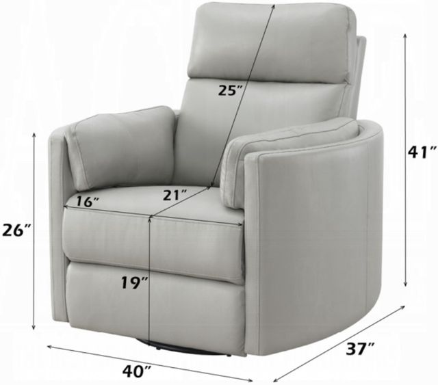 ACME Furniture Sagen Gray Swivel Glider Recliner-2
