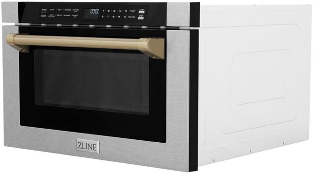 ZLINE Autograph Edition 1.2 Cu. Ft. Satin Stainless Steel Microwave Drawer-1