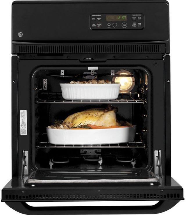 GE® 24" Black Electric Built In Single Oven-2