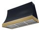 AGA Marquee 48" Gloss Black Wall Mounted Range Hood  with Antique Brass Trim-0