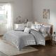 Olliix by Intelligent Design Raina Grey and Silver Twin/Twin XL Metallic Printed Comforter Set-4
