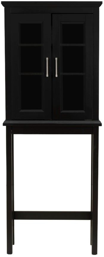 Linon Scarsdale Black Space Saver Cabinet-3