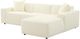 TOV Furniture Olafur 2-Piece Cream Right-Arm Facing Sectional and Chaise-4