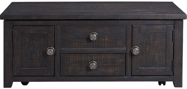 Elements International Kendyl Espresso Occasional Coffee Table -0