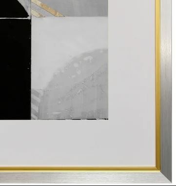Stylecraft Black/Gold/Gray Framed Print-1