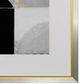 Stylecraft Black/Gold/Gray Framed Print-1
