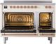 Ilve® Nostalgie II Series 48" Antique White Pro Style Induction Range-1